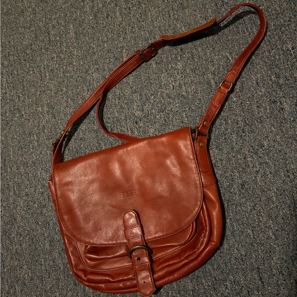 Brown Leather Crossbody Bag